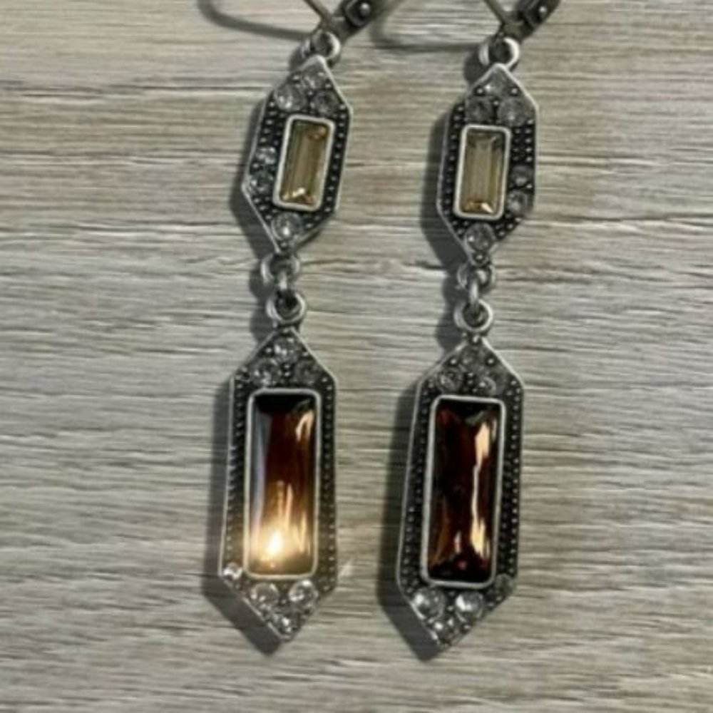 Touchstone Crystal Topaz Earrings